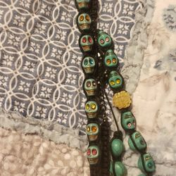 Halloween Skull Necklace Set ~ Bracelet & Necklace So