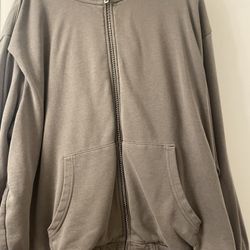 Men’s Green Levi Strauss Relaxed-fit Full Zip-up Sweater