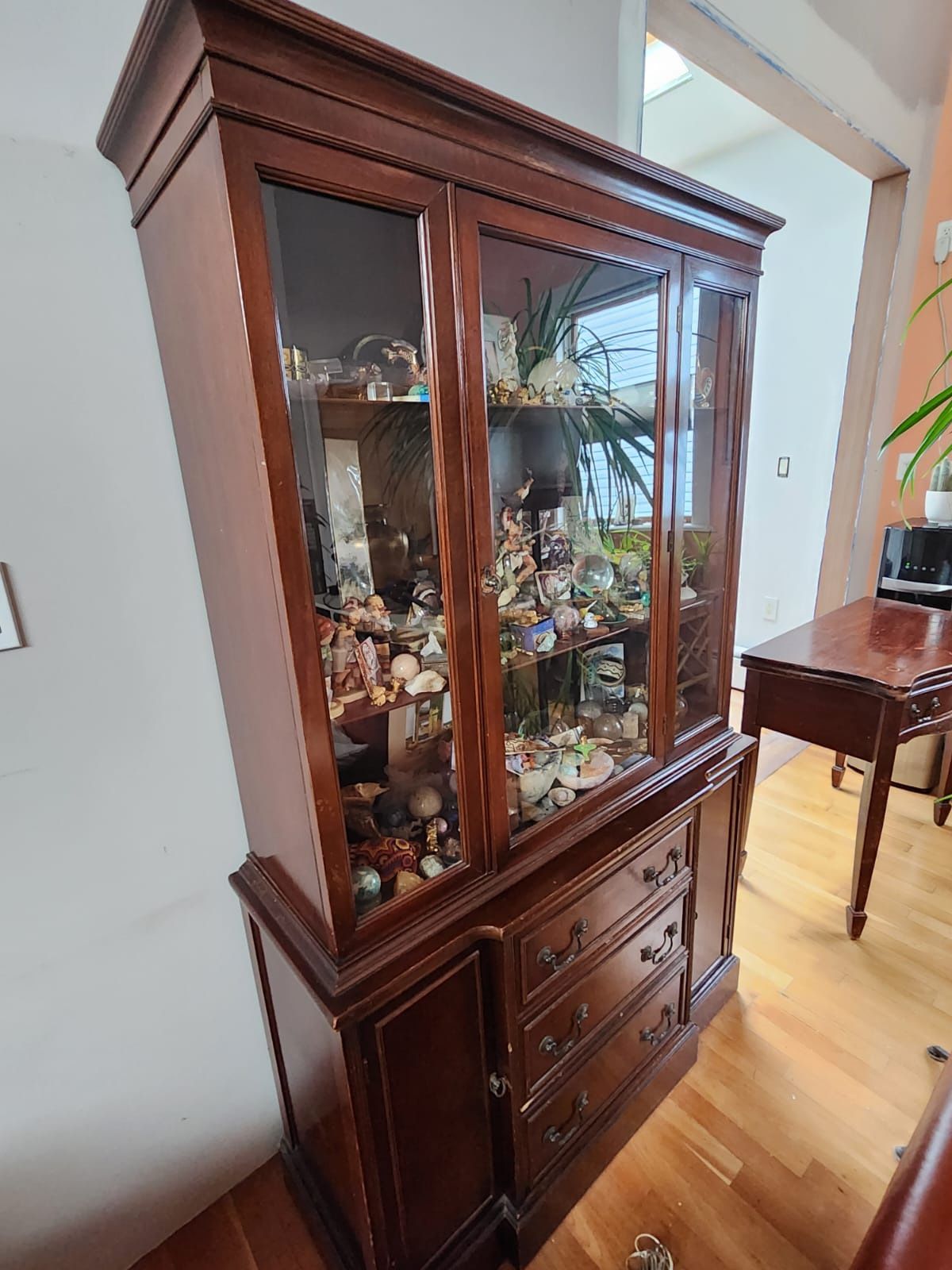 Furniture Hutch Wood Antique Writing Desk Side table