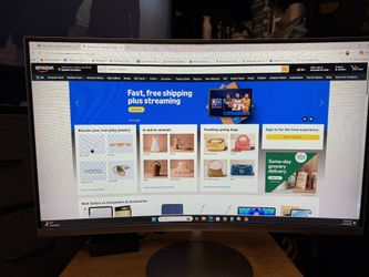 Samsung 27 in. Curved Monitor For Sale.