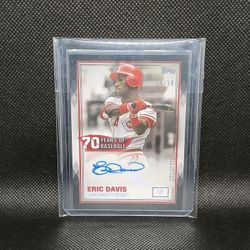 2021 Topps Series 1 70 Years Of Baseball Eric Davis  Autograph 