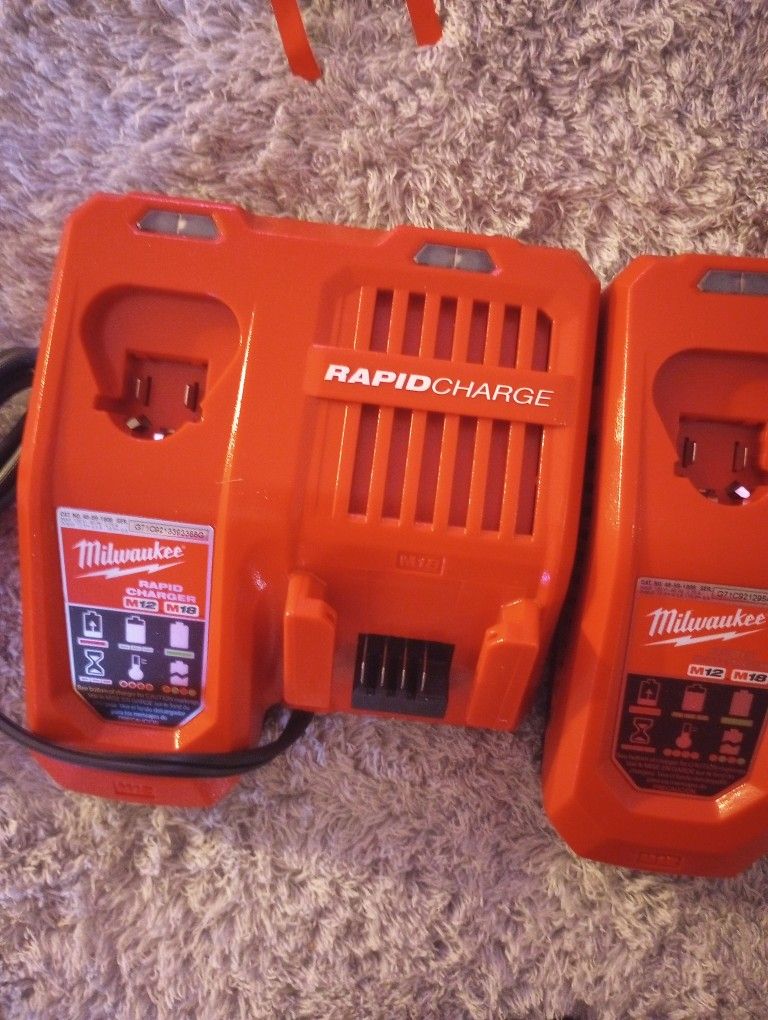 Milwaukee Fast Chargers $40 Each 