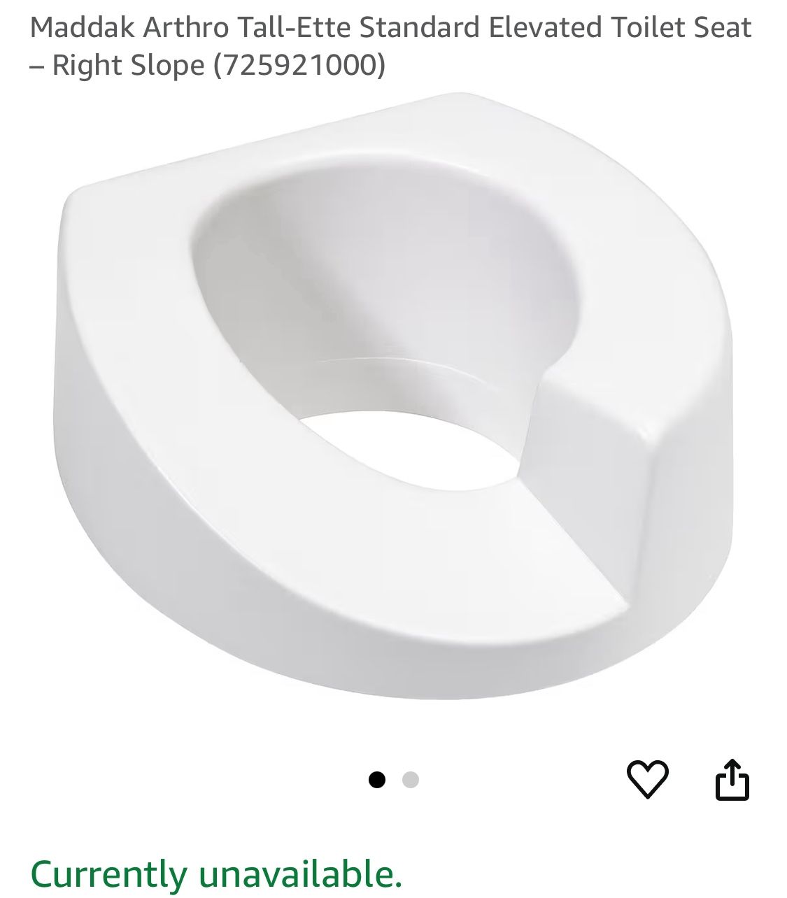 Slanted toilet seat