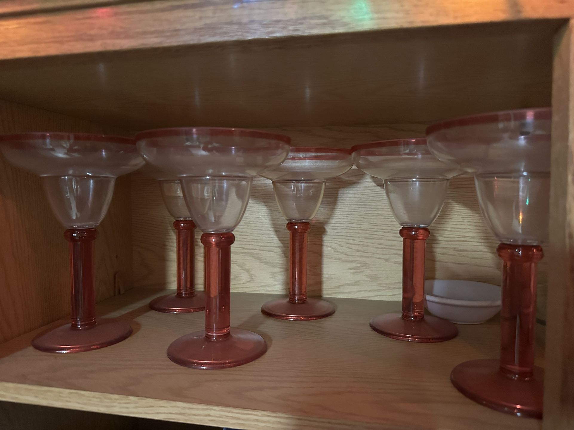 6 Glass Margarita Cups