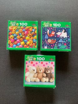 Bundle Of Three Cra-Z-Art Puzzle Bug 100 Piece Jigsaw Puzzles NWT