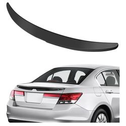 Rear Trunk Lip Spoiler ABS Fits Honda Accord Sedan 8th gen Wing Matte Black Spoiler
