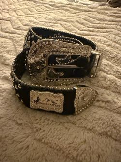 Genuine Leather Western Cowgirl Belt “Montana West” size M/L