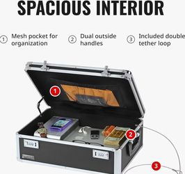 New Open Box Vaultz Locking Storage Chest
