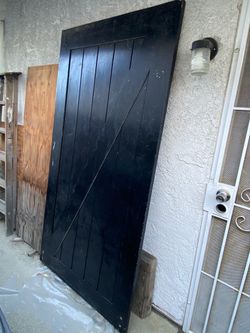 Solid Wood Barn Slider Door w/Hardware