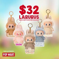 POP MART The Monsters Labubu Have A Seat and Exciting Macarons 100% Authentic - RETAIL PRICE