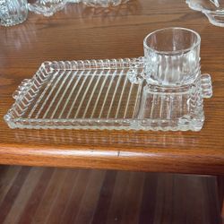Vintage Snack Tray With Cup 