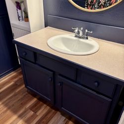Vanity - 43” x 22” x 21” with sink & faucet
