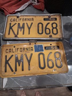 License Plates 1956