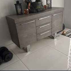 Gray Console Table 