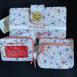 Julia Buxton Wallet Set (3 Wallets). Brand New With Tags.  With RFID Blocking.