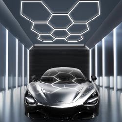 🔥 Garage Hex LED Lights – Installed – Modern Upgrade 🔥