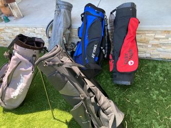 Golf Clubs and golf bags , misc.