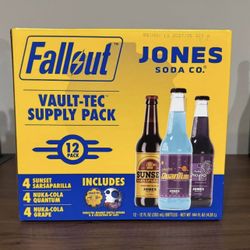 jones soda co. fallout vault-tec supply pack, 12 fl oz, 12-count