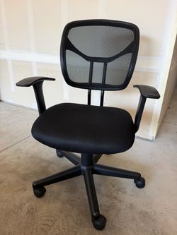 Black Mesh Office Chair — $50