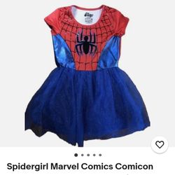 Spidergirl  Dress Vestido Para Niña