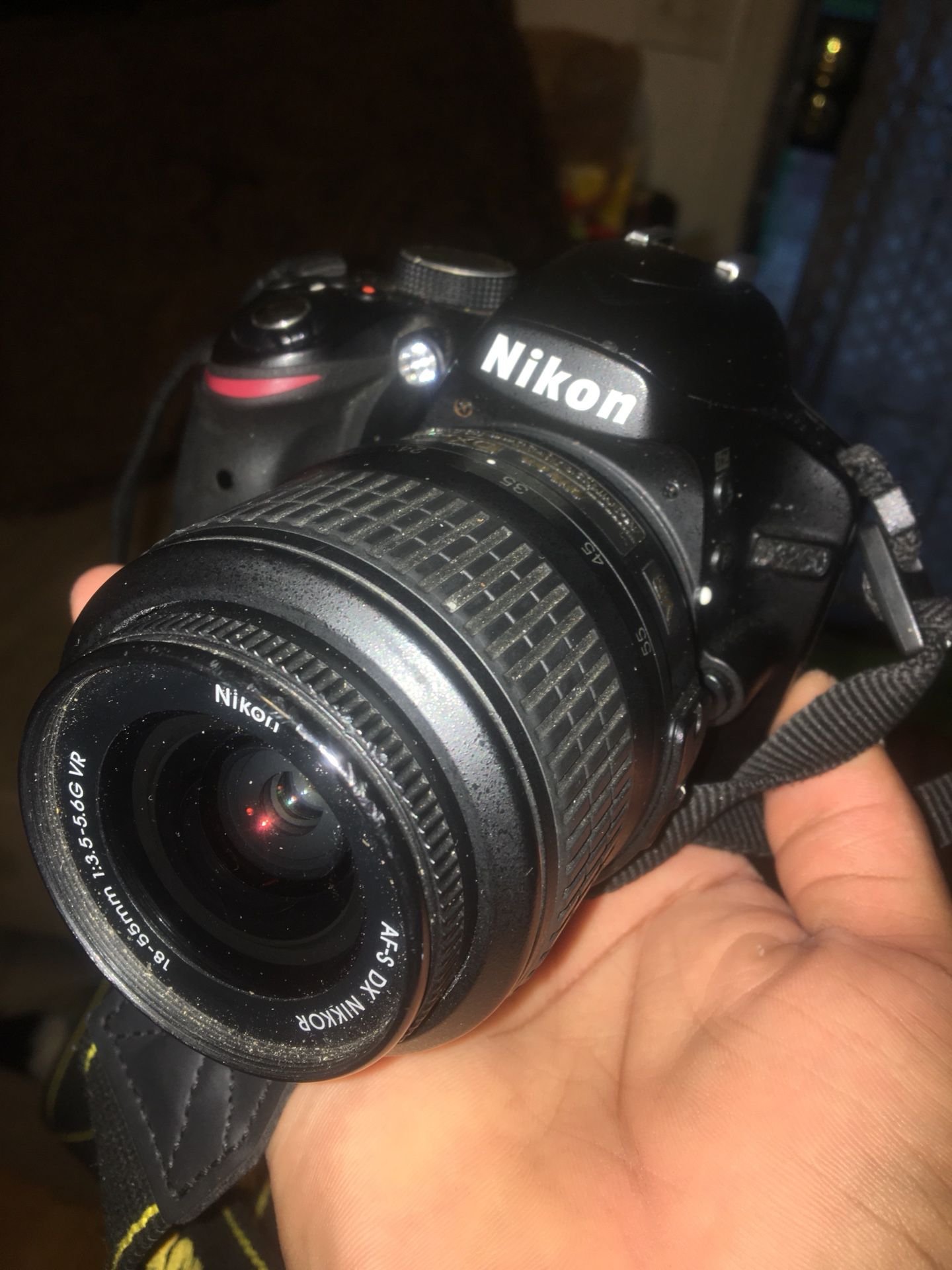 Nikon D-3200 used but very capable.