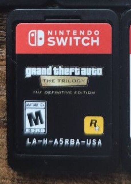 Grand Theft Auto Trilogy Video Game for Nintendo Switch No box Only Game