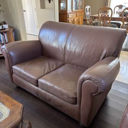 Leather Couch Love Seat