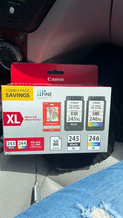 Canon PG-245XL / CL-246XL Ink Cartridge Combo Pack with GP-502 Photo Paper