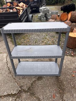 Free Shelving and pedestal legs for table