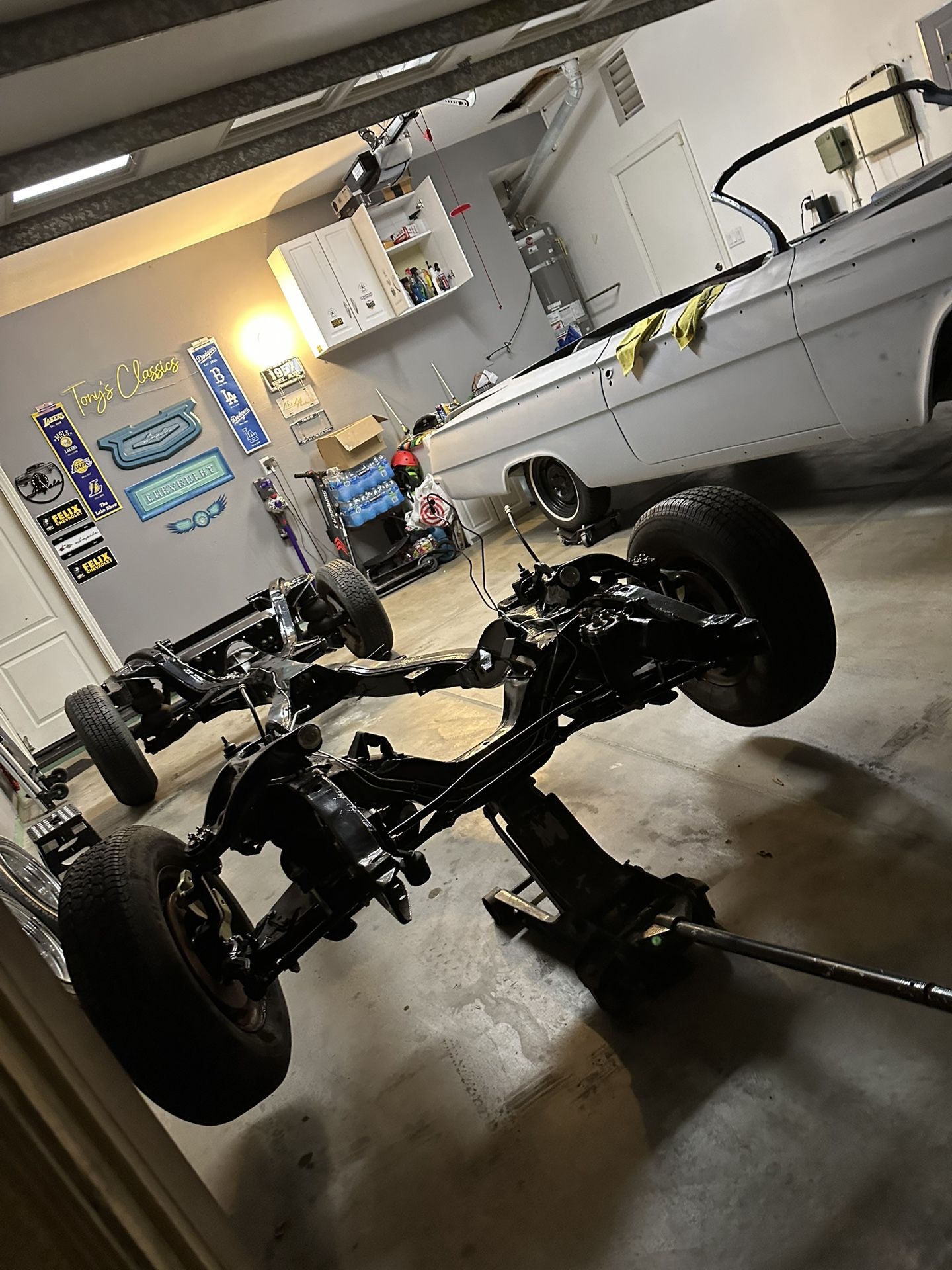 Couple SBC 350 And Powder Coated Convert Chassis