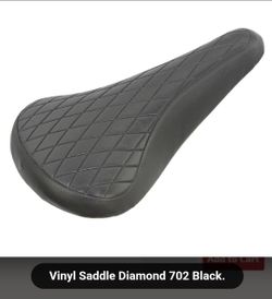 NEW BLACK DIAMOND PATTERN BMX BICYCLE SEAT