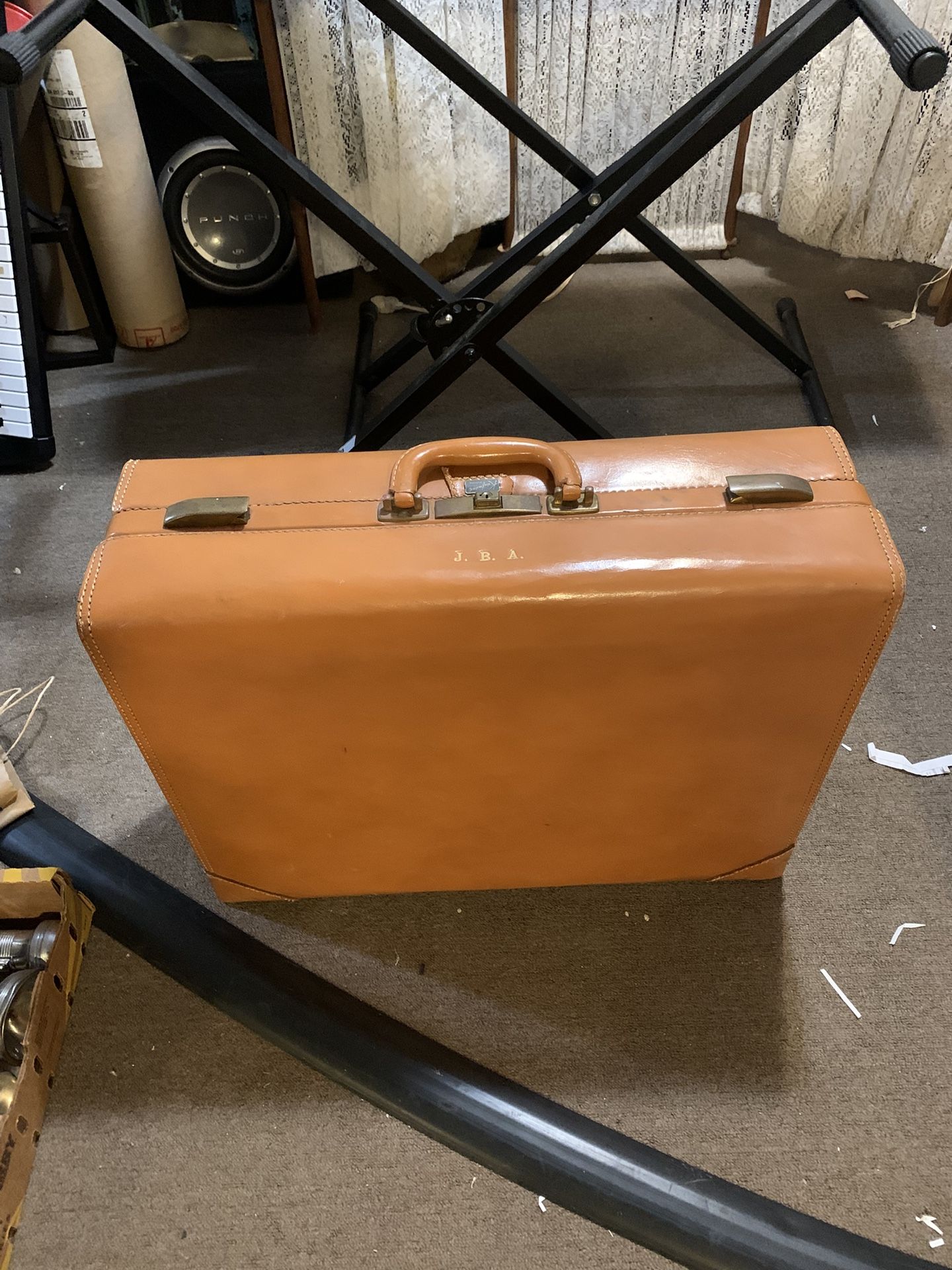 Vintage Leather Suitcase