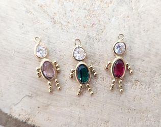 14k Gold Birthstone Pendants ($75 Each)