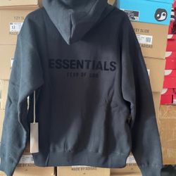 Brand New & Authentic Essentials FOG Hoodie "Stretch Limo" - (Black)