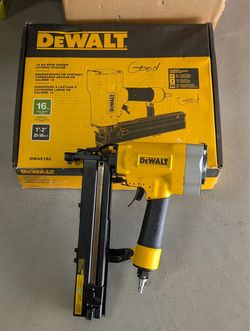 DEWALT Corded Pneumatic 16-Gauge 1 in. Crown Lathing Stapler