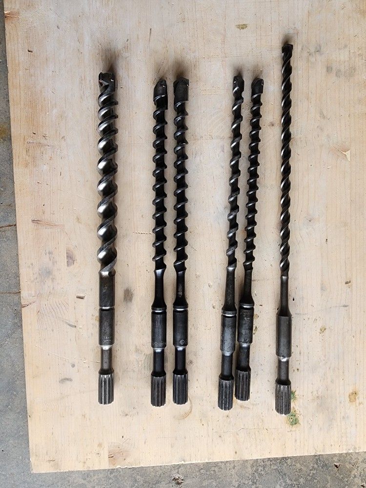 Drill Bites Bosch 1/2"Rotary Hammer (6 Pcs) All For $25.00