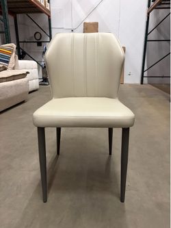 Modern design light gray dining chair
