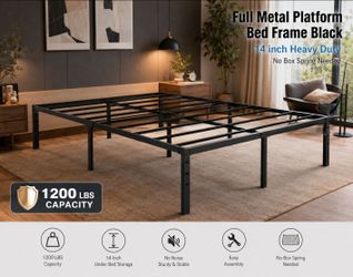 FULL SIZE 14"  BED FRAME Heavy duty