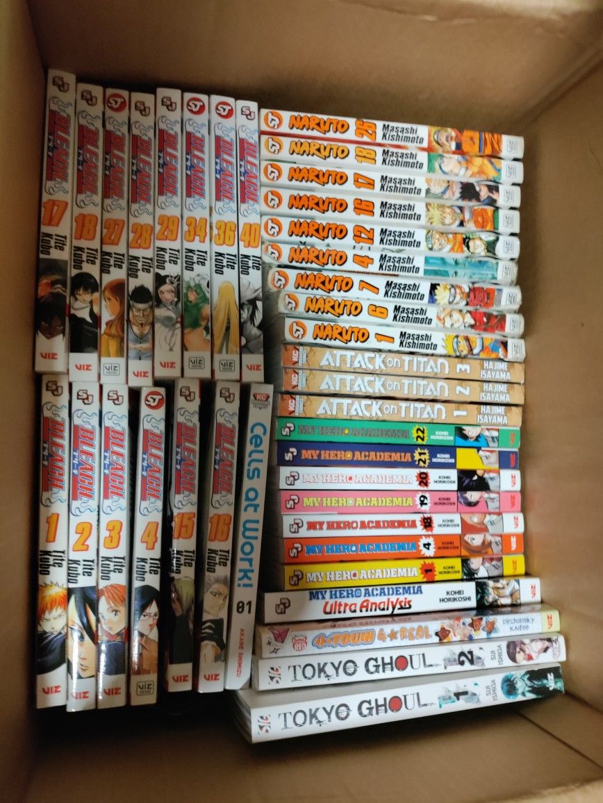 Two Boxes Of Manga All Readable Condition 
