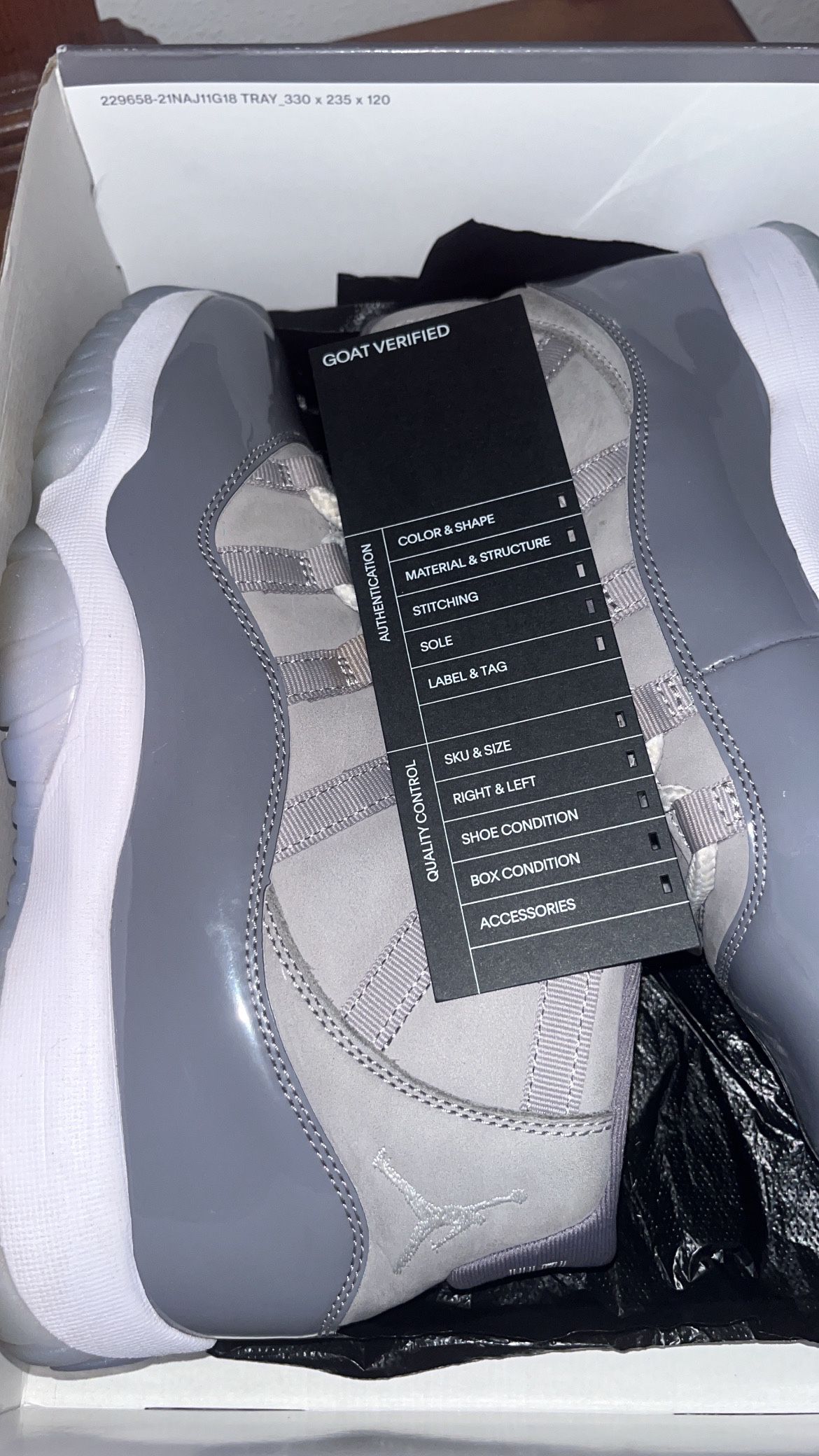 Cool Grey Jordan 11s 