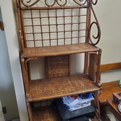 Wicker&Rattan  Bakers Rack