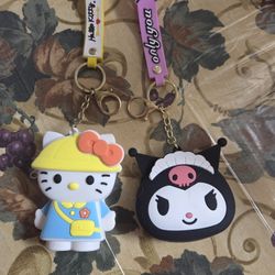 Hello Kitty And Kuromi  Key Chain Coin Purse $6 EACH