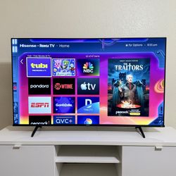 Like New Hisense Roku Smart Tv 4k UHD 60"