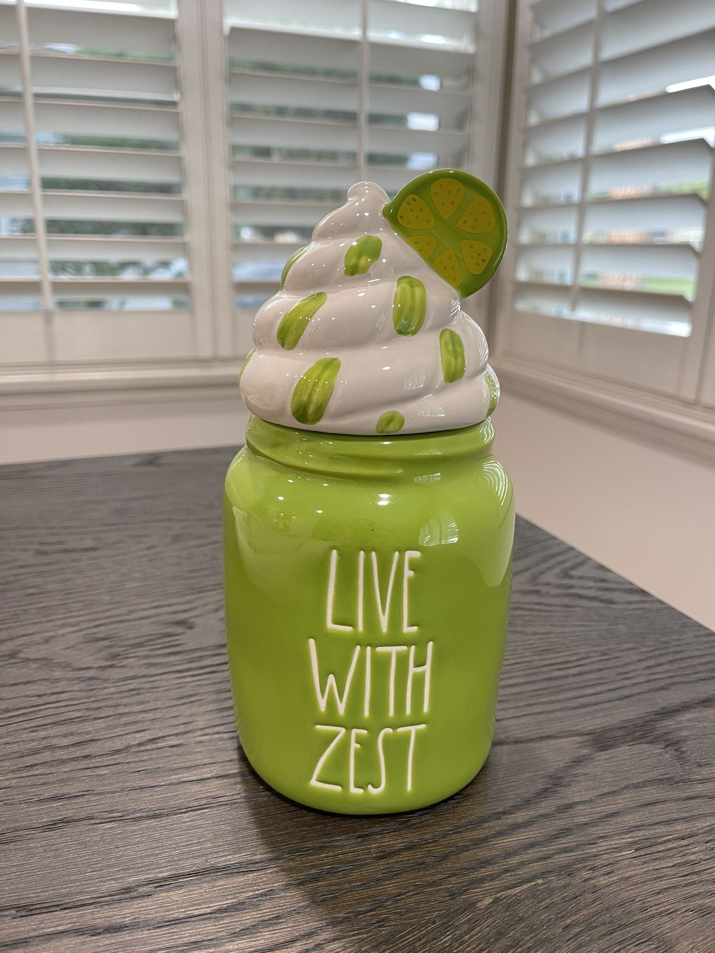 Rae Dunn “LIVE WITH ZEST” Canister