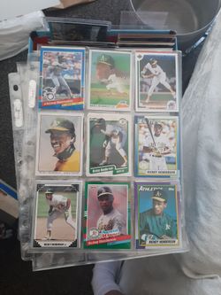 18 Rickey Henderson Baseball Cards