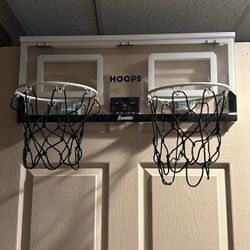 Franklin Sports 2 Player Over the Door Mini Basketball Hoop