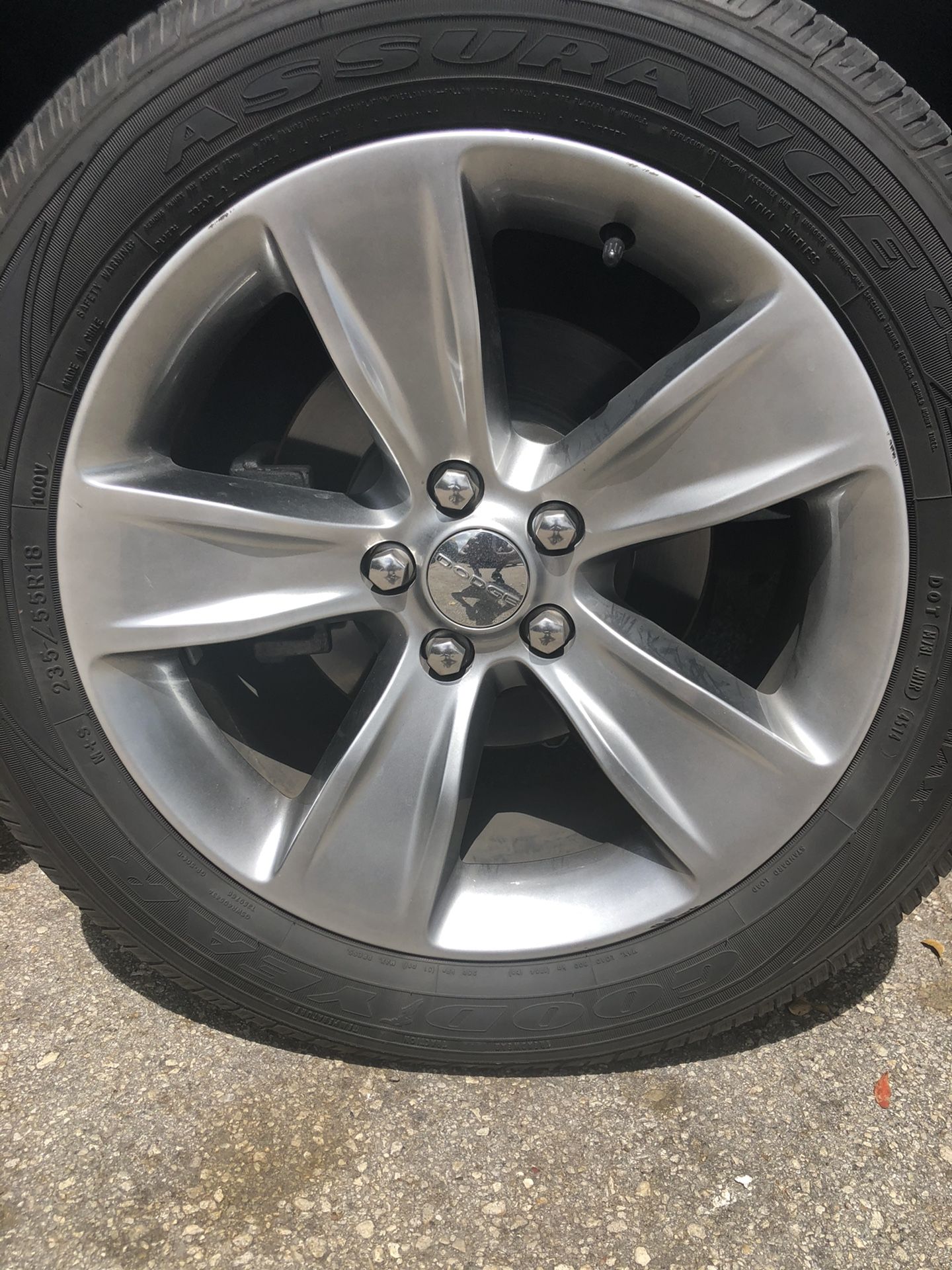 Dodge Challenger factory wheels
