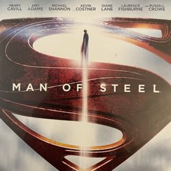 SUPERMAN Man Of Steel (Blu-Ray-2012) Henry Cavill + Russell Crowe + Amy Adams!