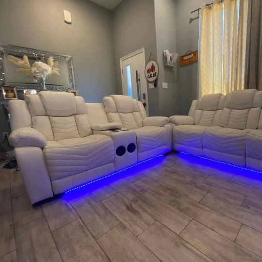 Sofa Y Loveseat Reclinable Eléctrico