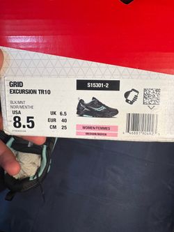 Saucony Grid Excursion TR10 Black Mint Mesh Women's Running Sneaker S15301-2